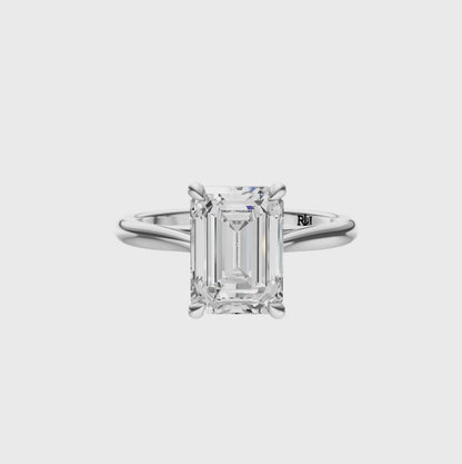 Emerald Cathedral Solitaire Setting