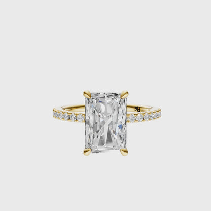 Radiant Traditional Tulip Hidden Halo Setting