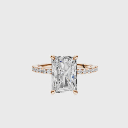 Radiant Traditional Tulip Hidden Halo Setting