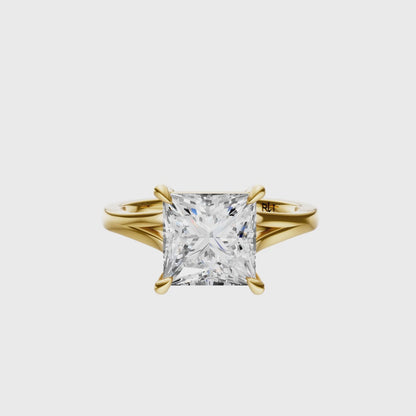 Princess Split-Shank Cathedral Solitaire Setting