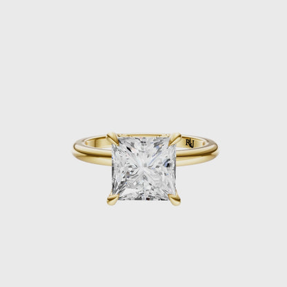 Princess Accented Tulip Solitaire Setting
