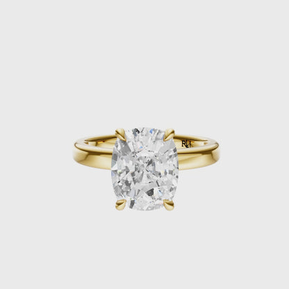 Cushion Tulip 2.7mm Band Solitaire Setting