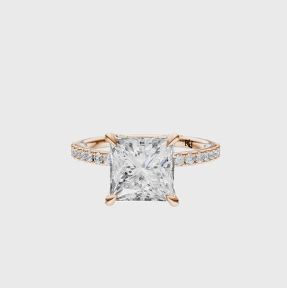 Princess Traditional Accented Tulip Sparkler Setting