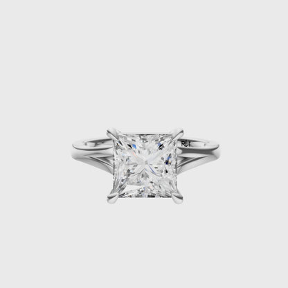Princess Split-Shank Cathedral Solitaire Setting