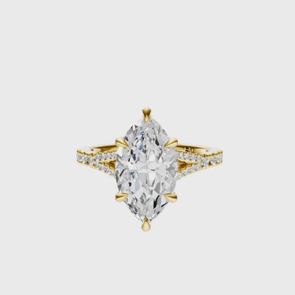 Marquise Traditional Split-Shank Cathedral Setting