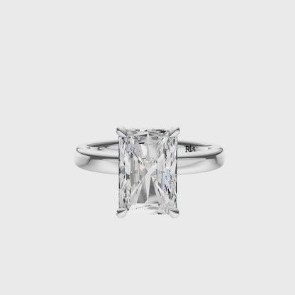 Radiant Elegant 2.7mm Band Signature Hidden Halo Setting