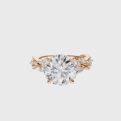 Round Accented Nature Inspired Setting