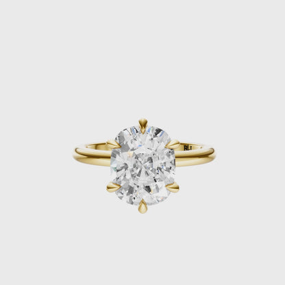 Cushion Signature Minimal Solitaire Setting