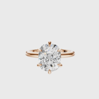 Cushion Signature Minimal Solitaire Setting