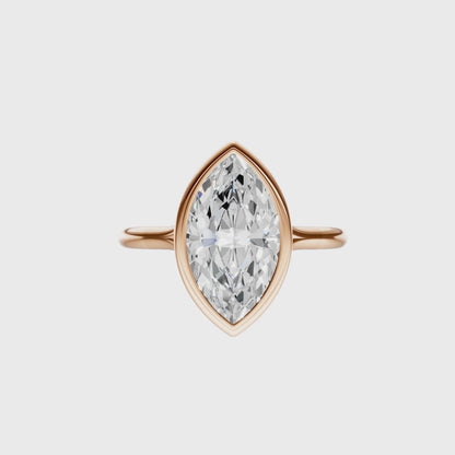 Marquise Vintage Bezel Solitaire Setting
