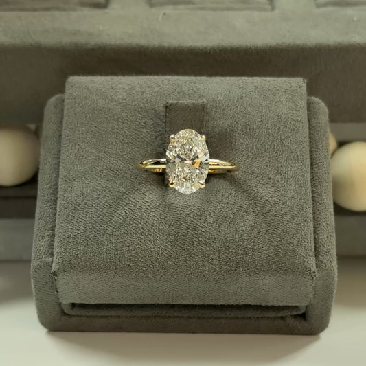 3.03 Carat Oval Lab Diamond Ring #LG696555932