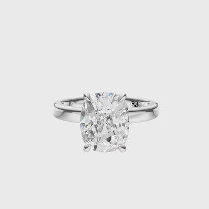 Cushion Tulip 2.7mm Band Solitaire Setting