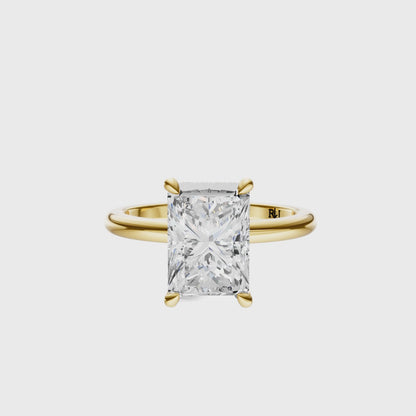 Princess Tulip Hidden Halo Solitaire Setting