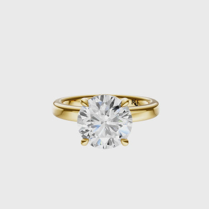 Round 2.7mm Elegant Solitaire Setting