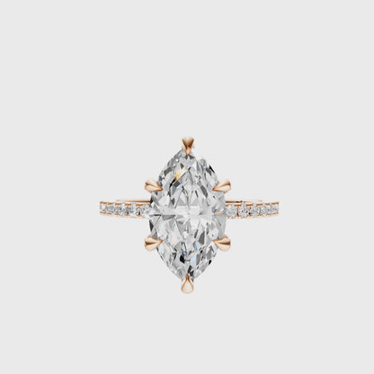 Marquise Traditional Flooded Basket Setting