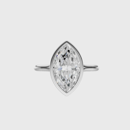Marquise Vintage Bezel Solitaire Setting