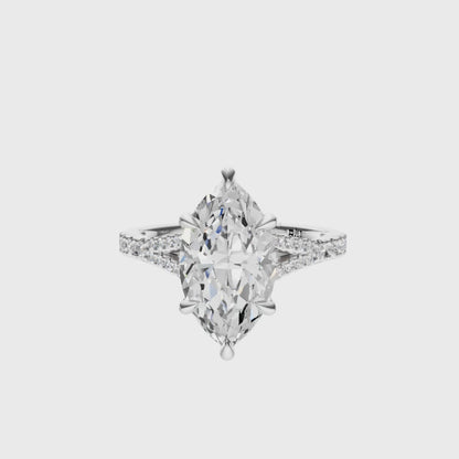 Marquise Traditional Split-Shank Cathedral Setting