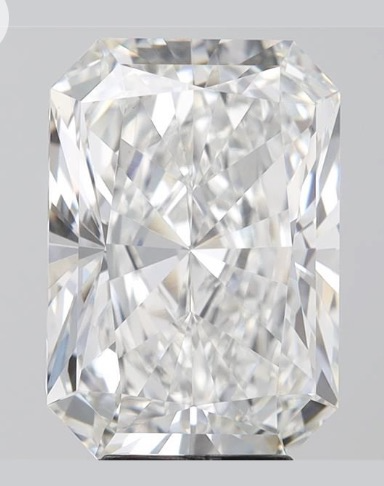 6.02 Carat Radiant IGI Labgrown Diamond, With Certificate ID LG642481468