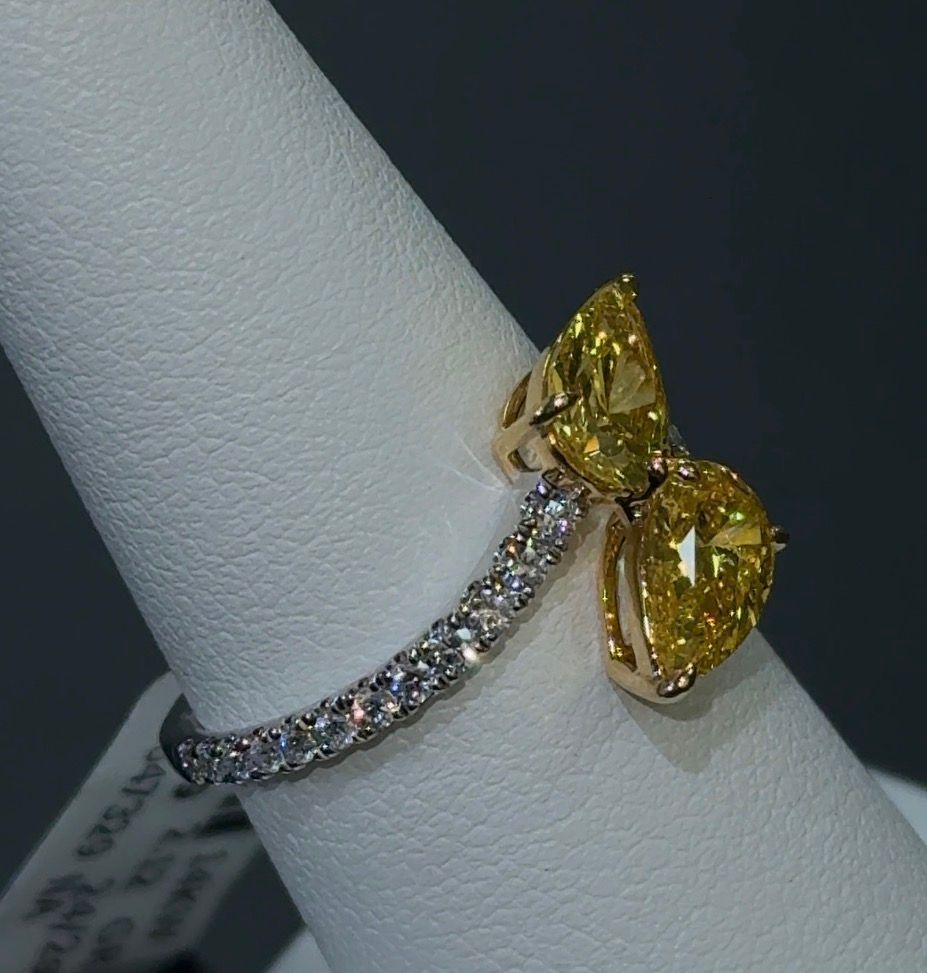 1.9ctw 14kt White Gold Aurora Bypass Ring (SKU: RGF-181-5)