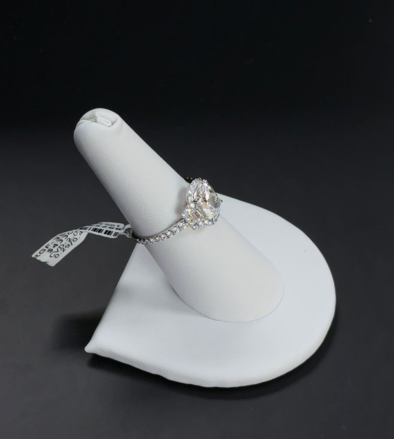 2.04ct Cushion Lab Diamond E VS1 14kt White Gold Ring RGF-352-2