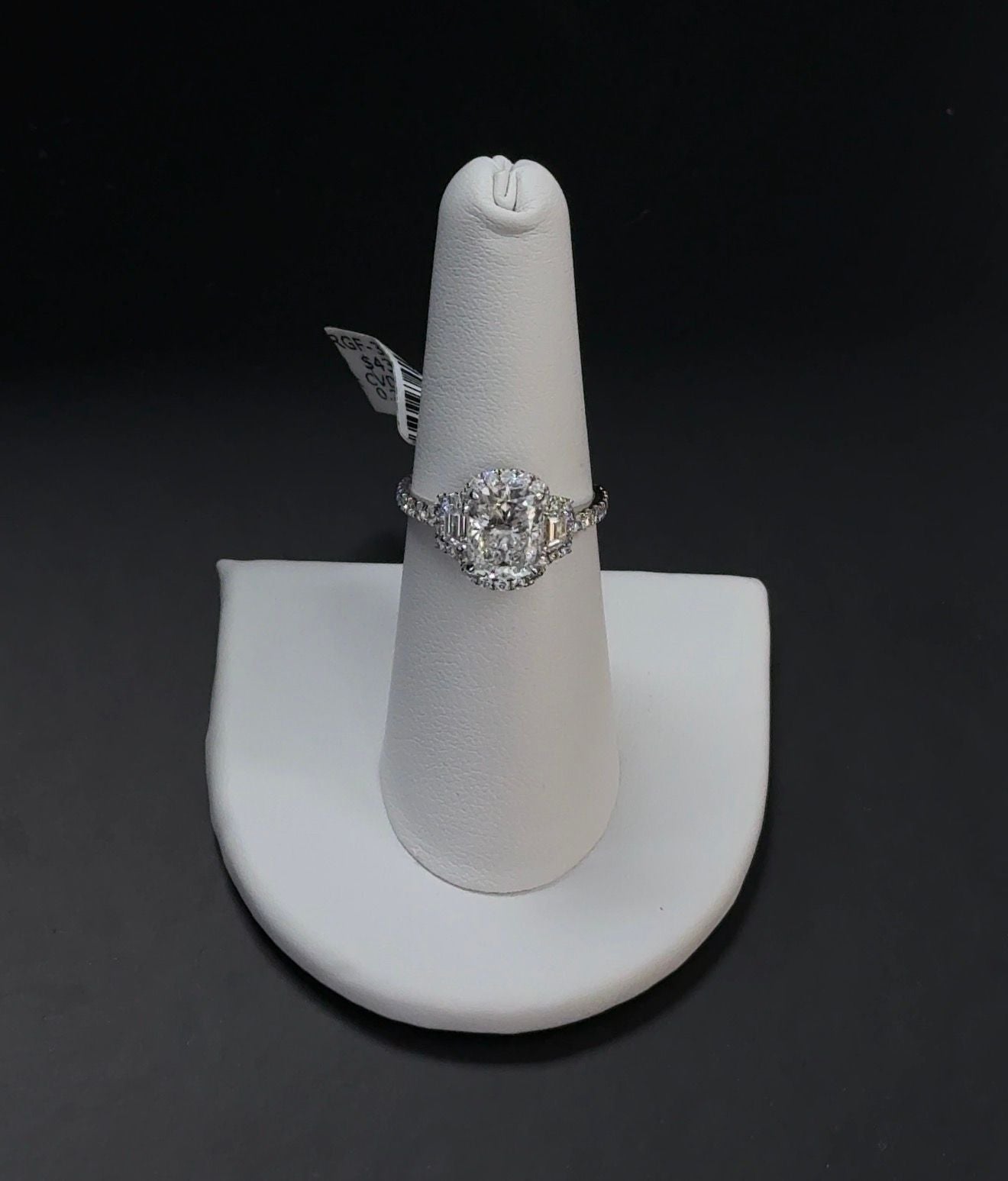 2.04ct Cushion Lab Diamond E VS1 14kt White Gold Ring RGF-352-2