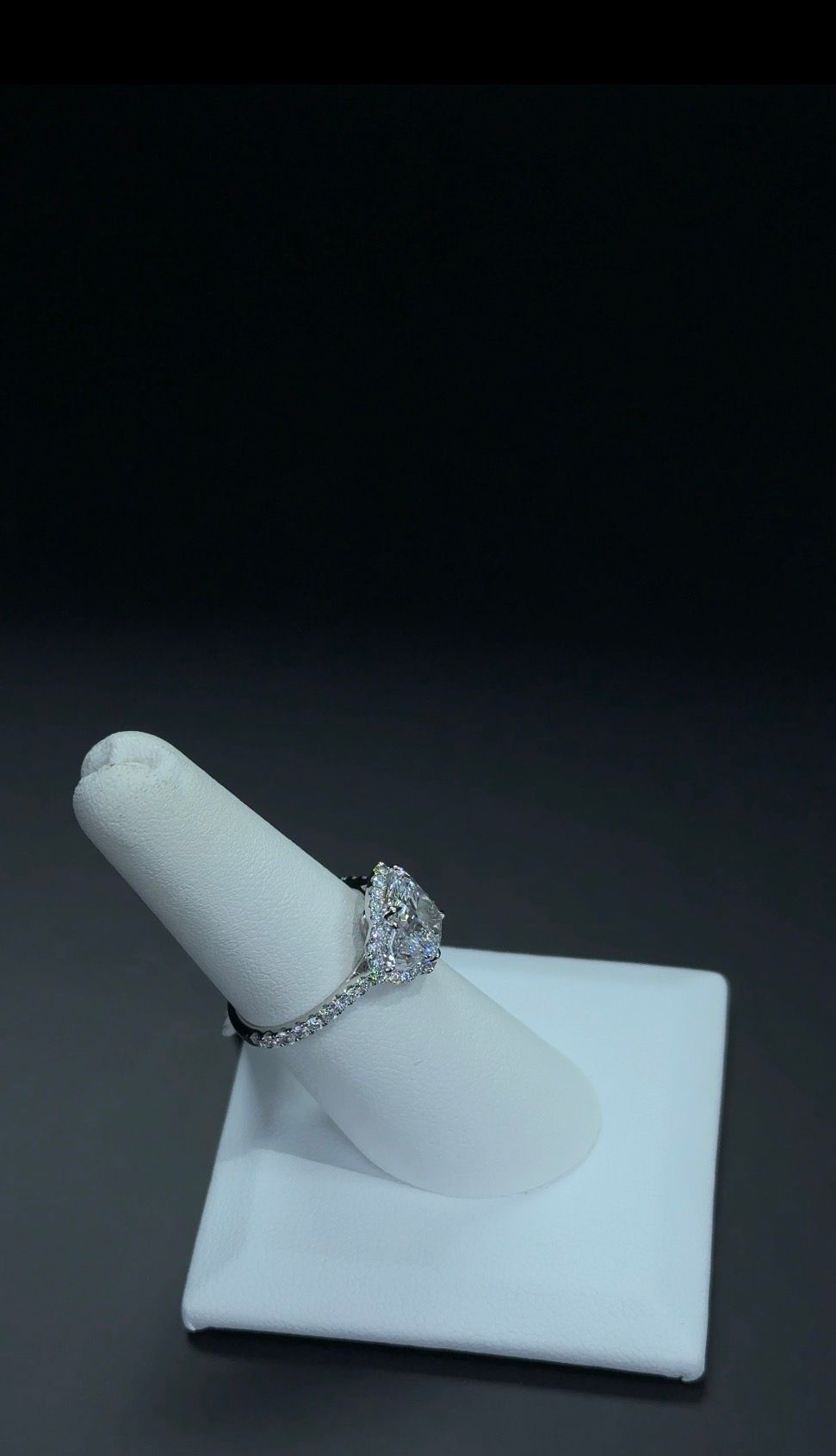 2.04 Carat E VVS2 Cushion Cut Lab Grown 14 kt White Gold Diamond Ring SKU: RGF-451-4