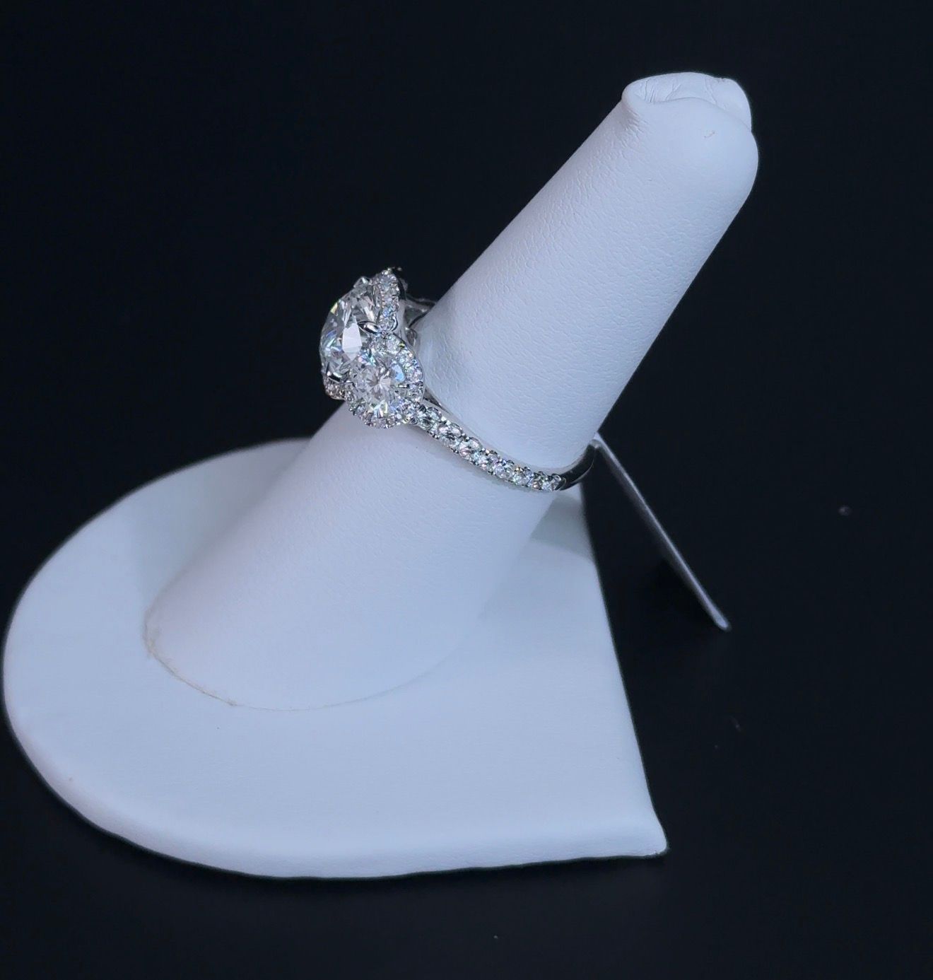 2.02ct Round Lab Diamond Ring 14kt White Gold Ring RGF-518-2
