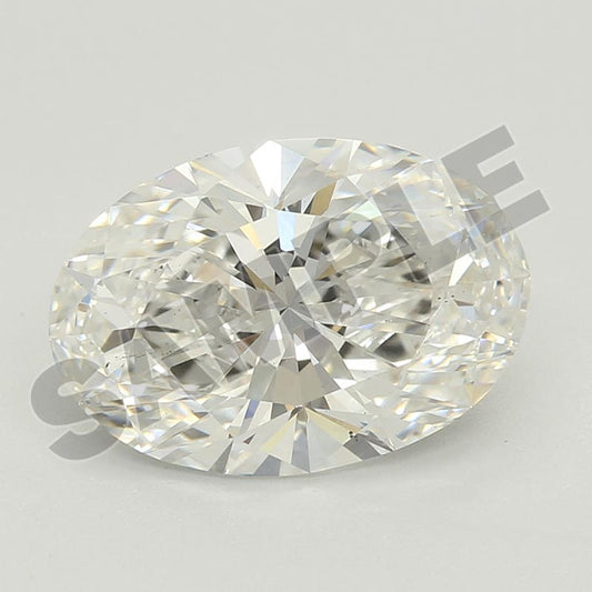 1.09 Carat Oval IGI Labgrown Diamond, With Certificate ID LG602313464