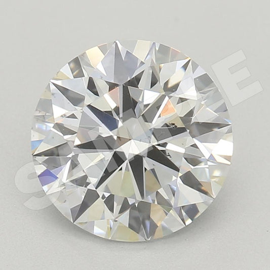 5.20 Carat Round IGI Labgrown Diamond, With Certificate ID LG612303485